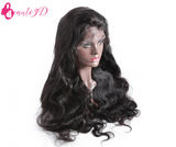 Perruque cheveux brésilienne vierge  Body Wave avec lace frontale 360