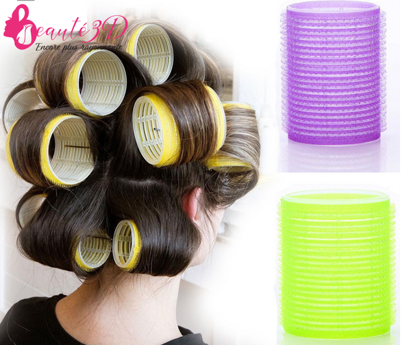 Bigoudis pour cheveux Jumbo. 6 pièces, Rouleaux auto-agrippant pour coiffure