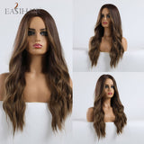 Perruque Body Wave longue synthétique ombré