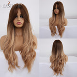 Perruque Body Wave longue synthétique ombré