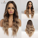 Perruque Body Wave longue synthétique ombré