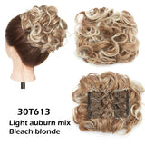 Postiche Chignon synthétique bouclée avec grand peigne à Clip