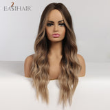 Perruque Body Wave longue synthétique ombré