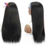 Perruque cheveux brésilienne avec bandeau sans colle, Remy