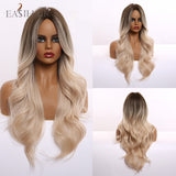 Perruque Body Wave longue synthétique ombré