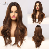 Perruque Body Wave longue synthétique ombré