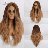 Perruque Body Wave longue synthétique ombré