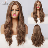 Perruque Body Wave longue synthétique ombré