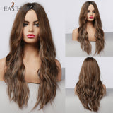 Perruque Body Wave longue synthétique ombré