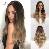 Perruque Body Wave longue synthétique ombré